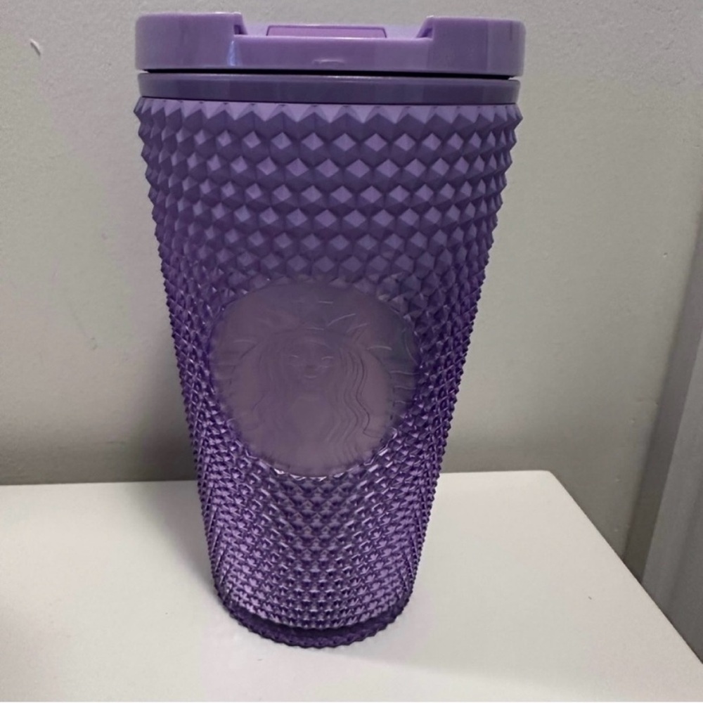 💜 NWT! STARBUCKS Lavender Studded Iridescent Tumbler - Size 16oz